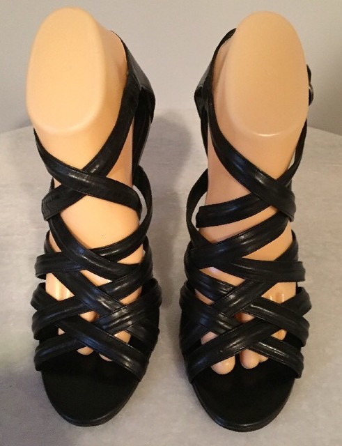 Black Patent Leather Ankle Strap Heels Pointy Toe Stiletto Heel Pumps for Formal event, Party 
