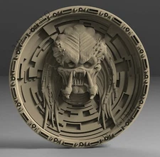 3D STL Model The Predator for CNC Router 3D Print Engraver VCarve Carving Aspire