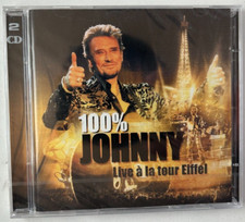 100 % Johnny Live à la Tour Eiffel CD Neuf Sous Blister