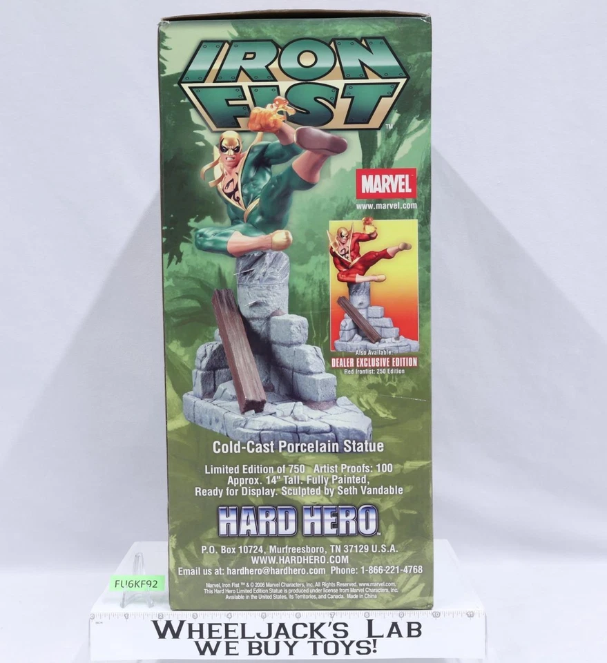 Puño de Hierro Versión Roja Marvel Comics 2006 Hard Hero 14" Porcelana Estatua 149/250 Foto 4 de 4