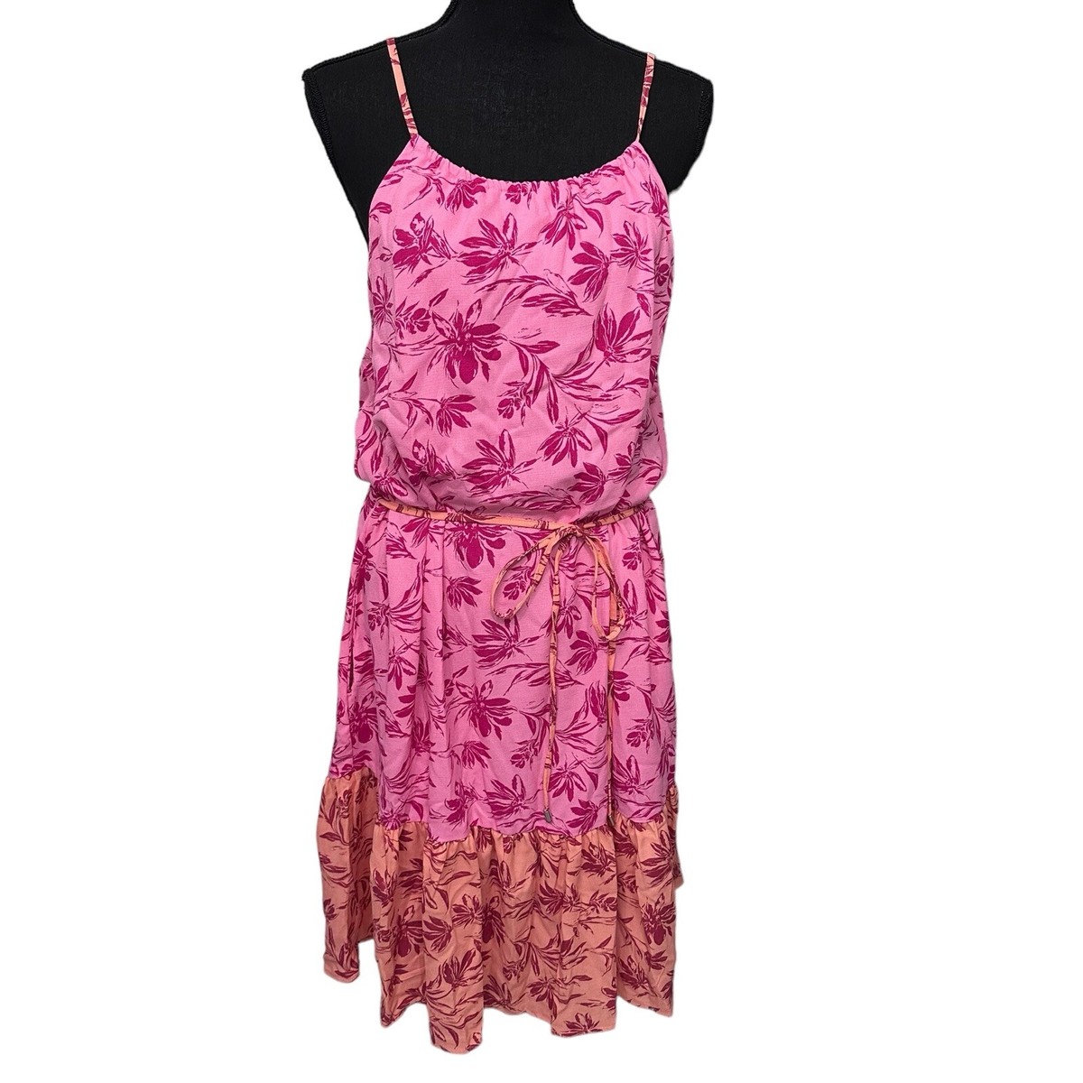 INC DRESSES Womens Size 16 Pink Tie Back Hem Sleeveless Shift Dress | eBay