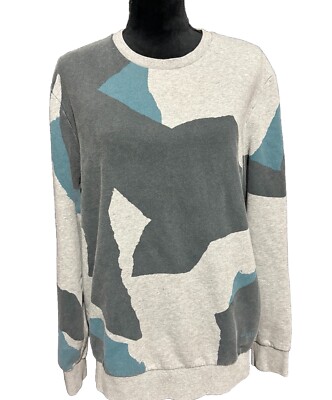 Burberry Brit Color Block Size Large Sweater Men's/Unisex Blue