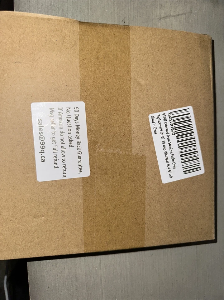 Extended Front  Stainless Brake LINES For Jeep Wrangler 07-2018 Jk 4-6” Lift - Image 2 of 3