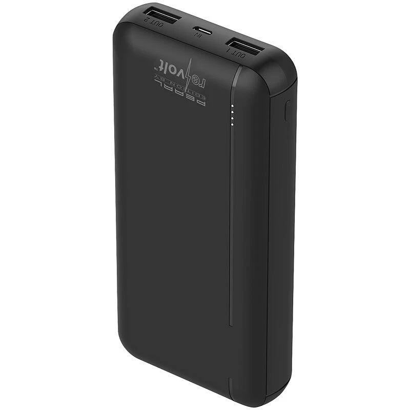 revolt USB-Powerbank mit 20.000 mAh, USB-C Power Delivery, QC 3.0, 3 A, 20 W - Bild 3 von 4