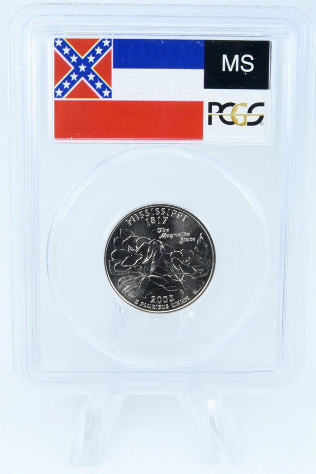 2002-P PCGS MS66 Mississippi State Quarter Business Strike 25C - Image 2 of 2