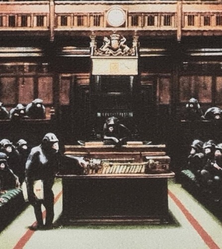 BANKSY * Monkey Parliament * 70 x 50 cm * Lithografie * limitiert # 26/150 - Bild 3 von 9