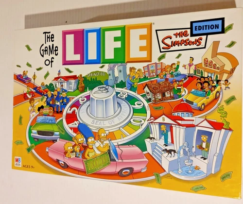 The Game of Life The Simpsons Edition 2004 Hasbro Milton Bradley Complete VTG