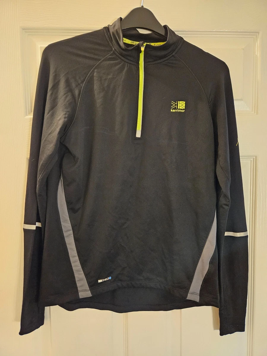 Karrimor x Lite running overhead zip top Black Size Small