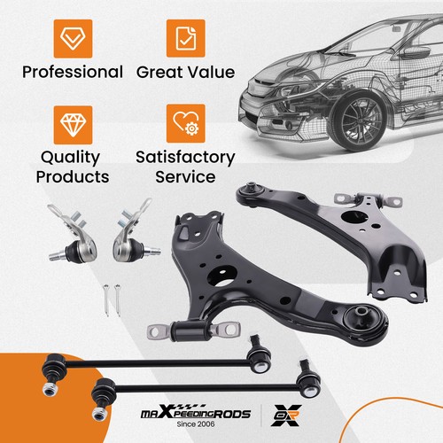 Front Lower Control Arms With Ball Joint Assembly For 2011-2020 Toyota Sienna - Picture 6 of 18