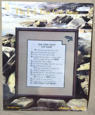 Annie & Friends ''The Fish That Got Away'' Cross Stitch Pattern Leaflet