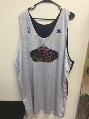 MENS 3XL DENVER NUGGETS STARTER Brand Reversible 90's PRACTICE JERSEY