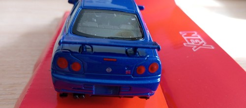 WELLY - NISSAN SKYLINE GT-R R34 AZUL 1:34-1:38 *NUEVO* - Imagen 6 de 9