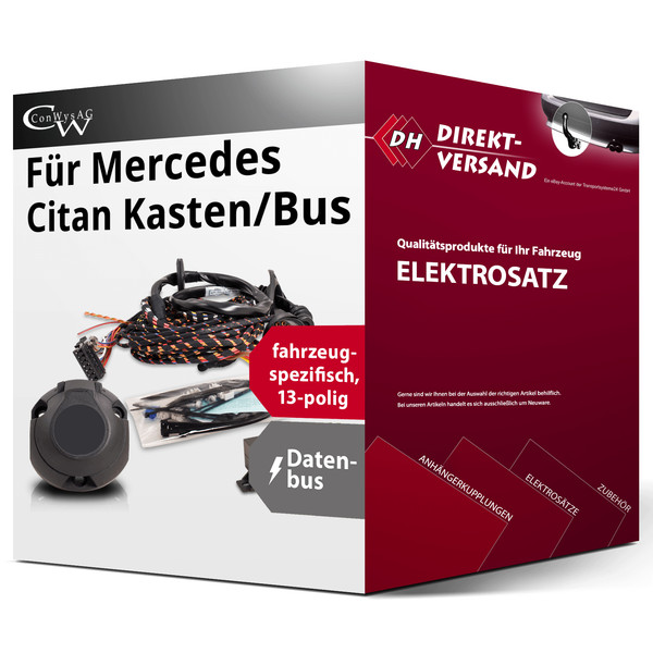 FüR Mercedes Citan Kasten/Bus Typ W420 Elektrosatz 13Polig Spezifisch Top Esatz-image