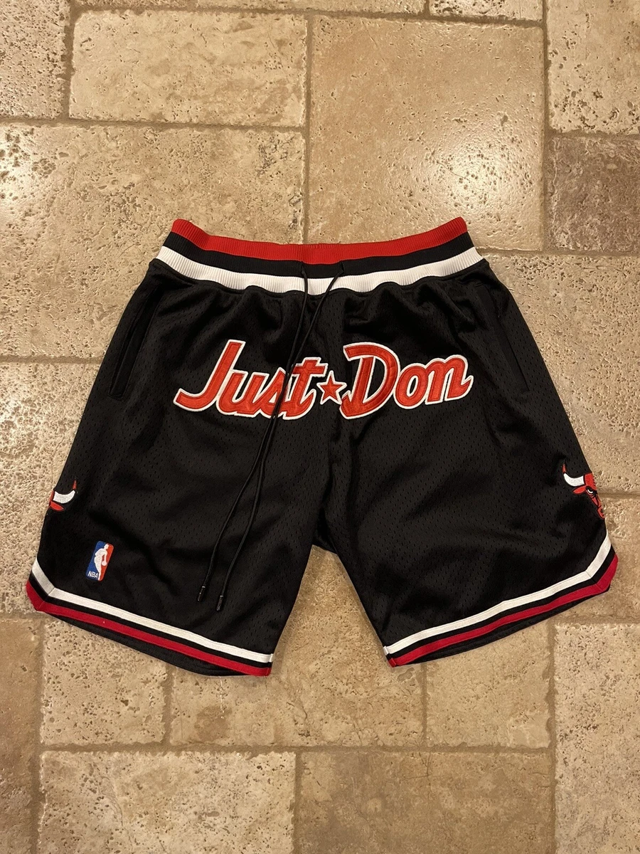 Just Don x Mitchell & Ness NBA Chicago Bulls OG Black Shorts