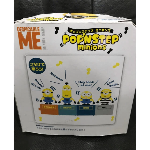 Pop'n step Minions BOB Talking Dancing Figura Takara Tomy Arts Nuevo Japón Foto 3 de 4