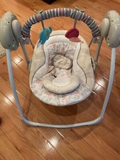 ingenuity Soothe 'n Delight Portable Baby Swing - Cozy Kingdom