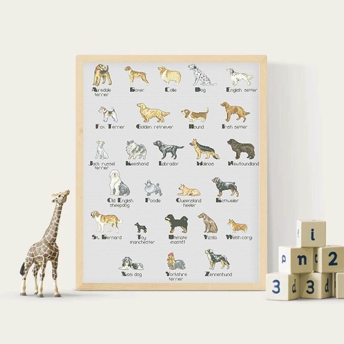 ABC Dog Cross stitch Cats Insects Embroidery patterns 3 pdfs on USB Flash Drive - Picture 4 of 9