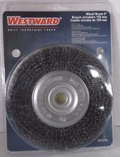Arbor Wire Wheel Brush Crimped Wire 6" Brush Dia. 5/8-1/2" Arbor 4EDP6 (SH)