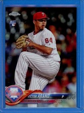2018 Topps Chrome Refractor Parallel #9 Victor Arano Phillies Rookie RC