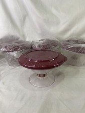 Tupperware Elegant Dessert Pudding Cups Jell-O Parfait Set of 4 w/Seals
