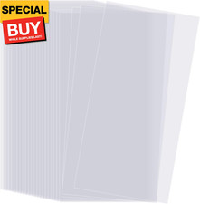 25 Pack 6 Mil Clear Mylar Sheet,12 x 24 Inch Plastic Blank Stencil, Stencil Temp