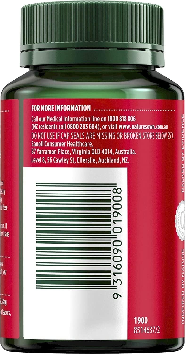 Nature's Own High Strength Magnesium Orotate 800mg Capsules 60Supports