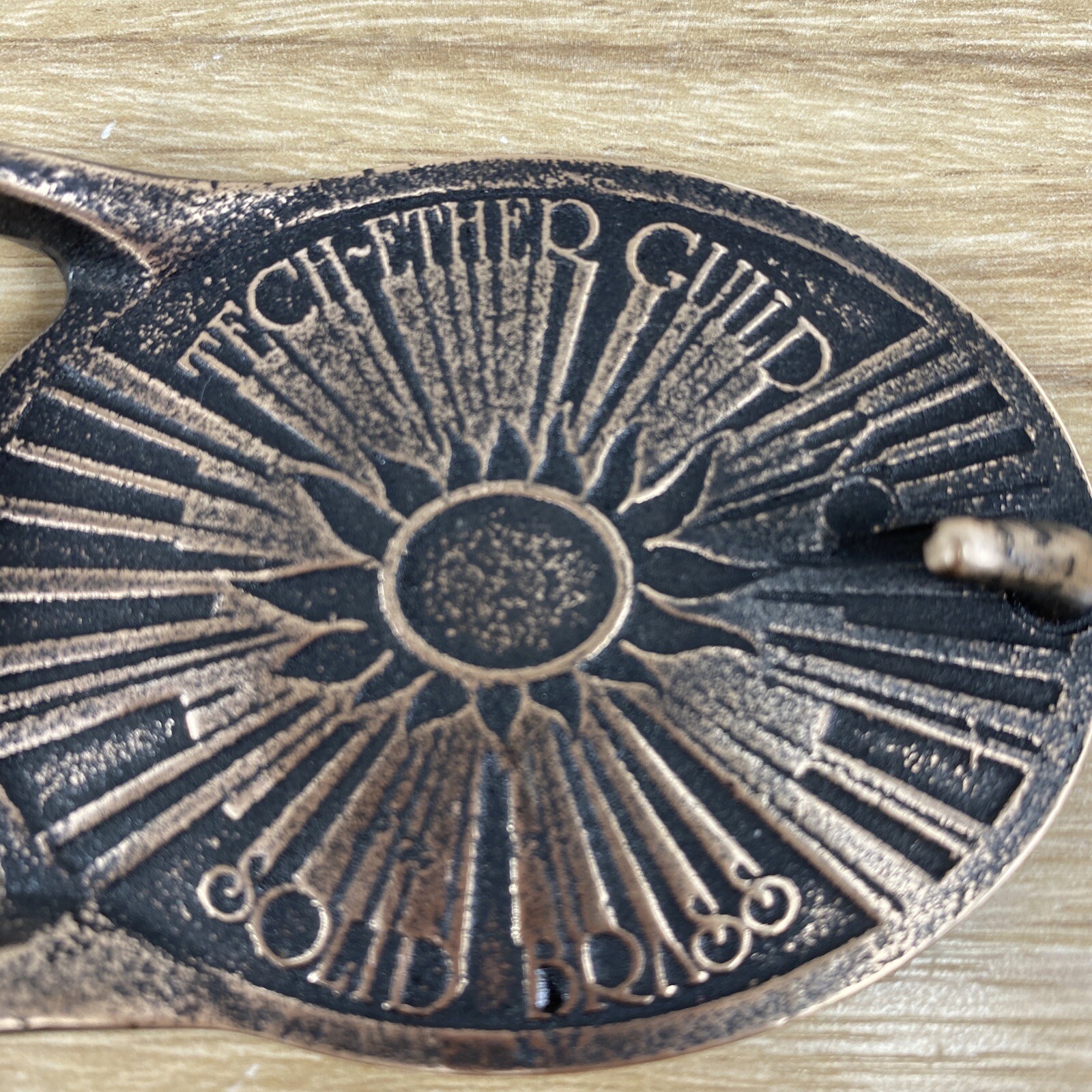 Vintage Tech Ether Guild EAGLE Solid Brass Belt B… - image 5