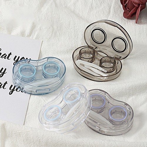 Cosmetic Contact Lens Box Visible Portable Lens Box With Tweezers Wearing Sti Pe - Picture 5 of 17