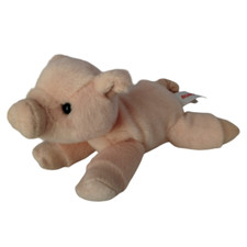 Aurora World Pig Plush Stuffed Animal Pink Floppy Lying Down Farm Oink 2021 9"