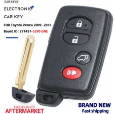 Unlocked Smart Keyless Remote Key Fob for Toyota Venza 2009 -2016 271451-5290
