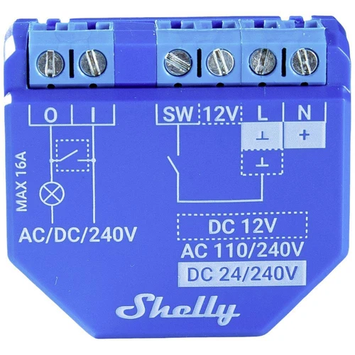 Shelly Shelly Plus 1 Shelly Schaltaktor Bluetooth, Wi-Fi