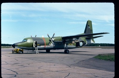 BD350 ORIGINAL K64 AIRCRAFT SLIDE: Finnish AFFokker F27-400M Troopship FF-3