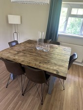 Reclaimed Industrial Rustic Table and Chairs 
