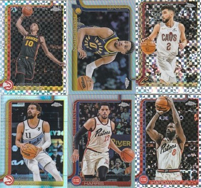 2025-26 Topps Chrome NBA x-fractor refractor raywave #1-189 Complete Your Set
