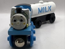 Thomas Friends Wooden Train THOMAS COMES TO BREAKFAST  MILK TANKER 2003