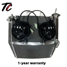 For KTM 390 Duke 2015-2017 Custom Aluminum Oversize Bent Radiator 2016 with Fan