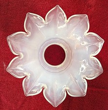 Antique French Art Nouveau Opaline Glass Lamp Shade