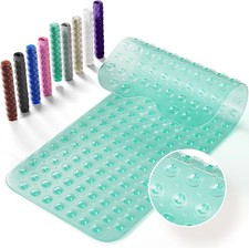 Non-Slip Bath Tub Mat, 39x16 Inch Extra Large Shower Mat with Drain Holes 