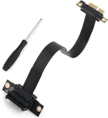 PCI-E 3.0 Riser Kabel PCIe Extender Jumper for Graphics X1 to X1/ M to F/90° to