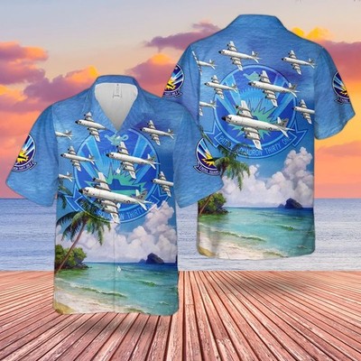 US Navy P 3 Orion Of Patrol Squadron 31 VP 31 Black Lightnings Hawaiian Shir