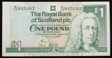 Scotland RBS 1 Pound 1991 P-351b (M3004b) - BA-S