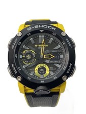 CASIO G-SHOCK GA-2000-1A9JF Ana-Digi Black Yellow Watch Excellent JAPAN