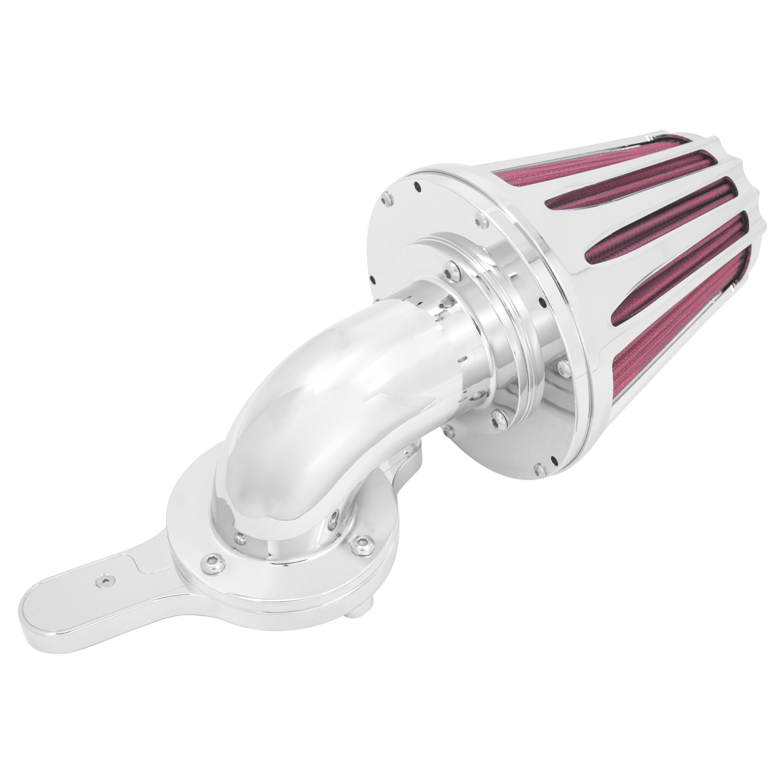 Cone Chrome Air Filter Red Intake For Harley 2018-2025 Softail Breakout Fat Boy