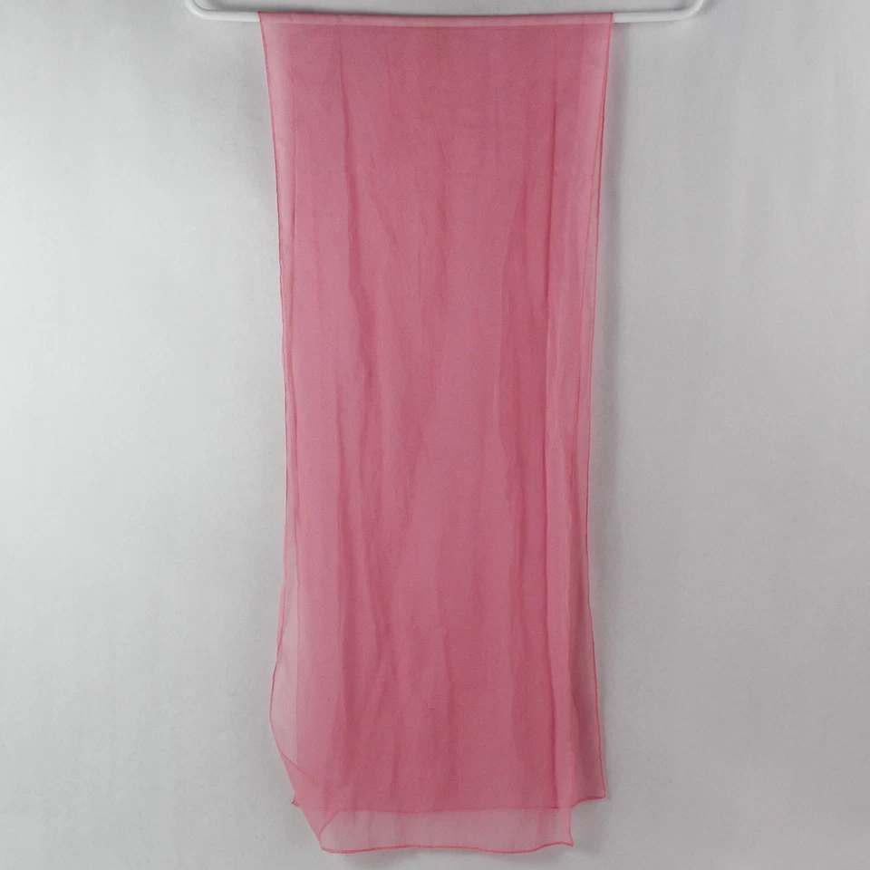 Lot of 2 Women's Scarves Beige Pink Lightweight Fabric for Crafting - Image 2 of 4