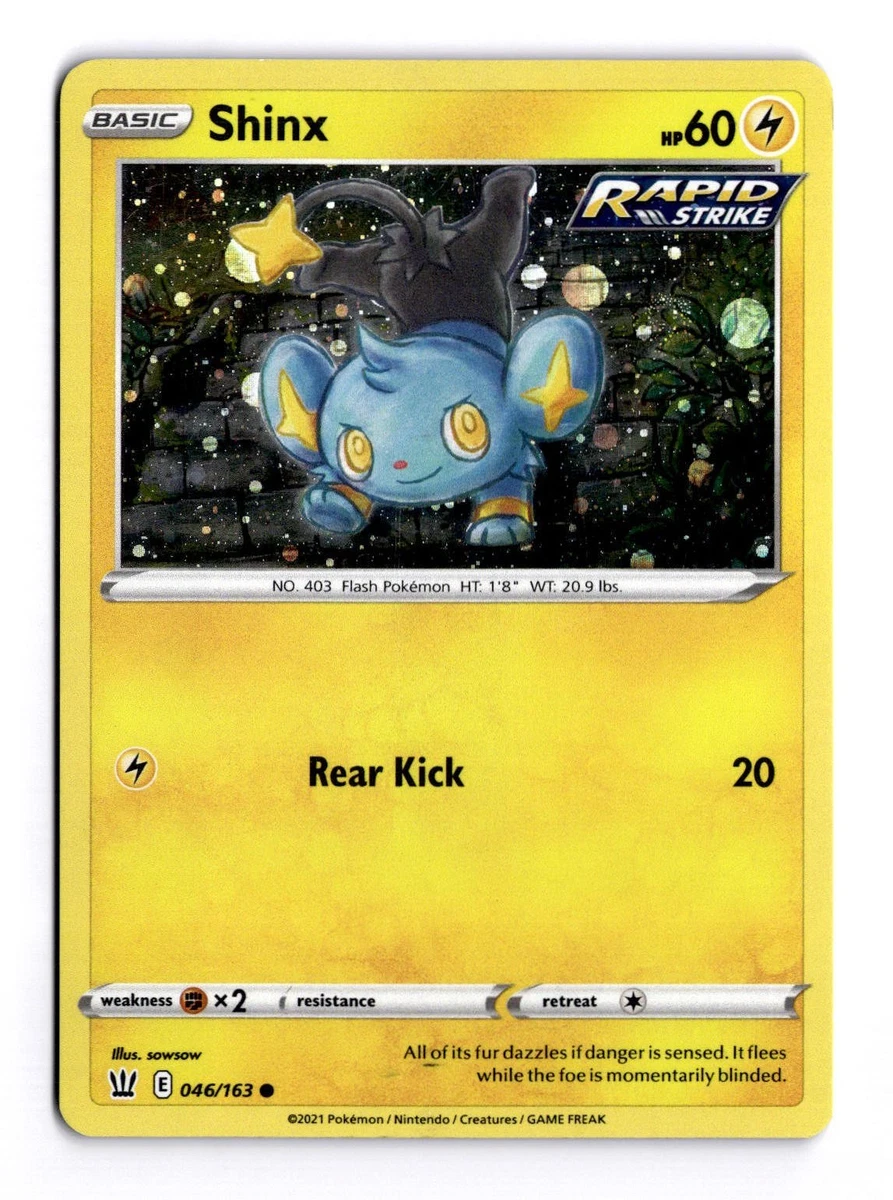 shiny shinx pokemon card value 2021 046/163 HP60 New holofoil pattern or surface detail) Pokemon Diamond and Pearl Promo