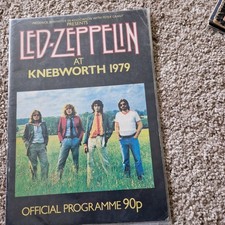 Led Zeppelin At Knebworth 1979 Official Programme Immaculate Condition