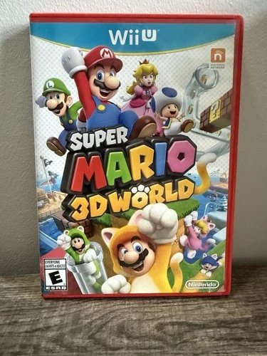 Nintendo WII U Super Mario 3D World Game - Red Case Complete & Tested