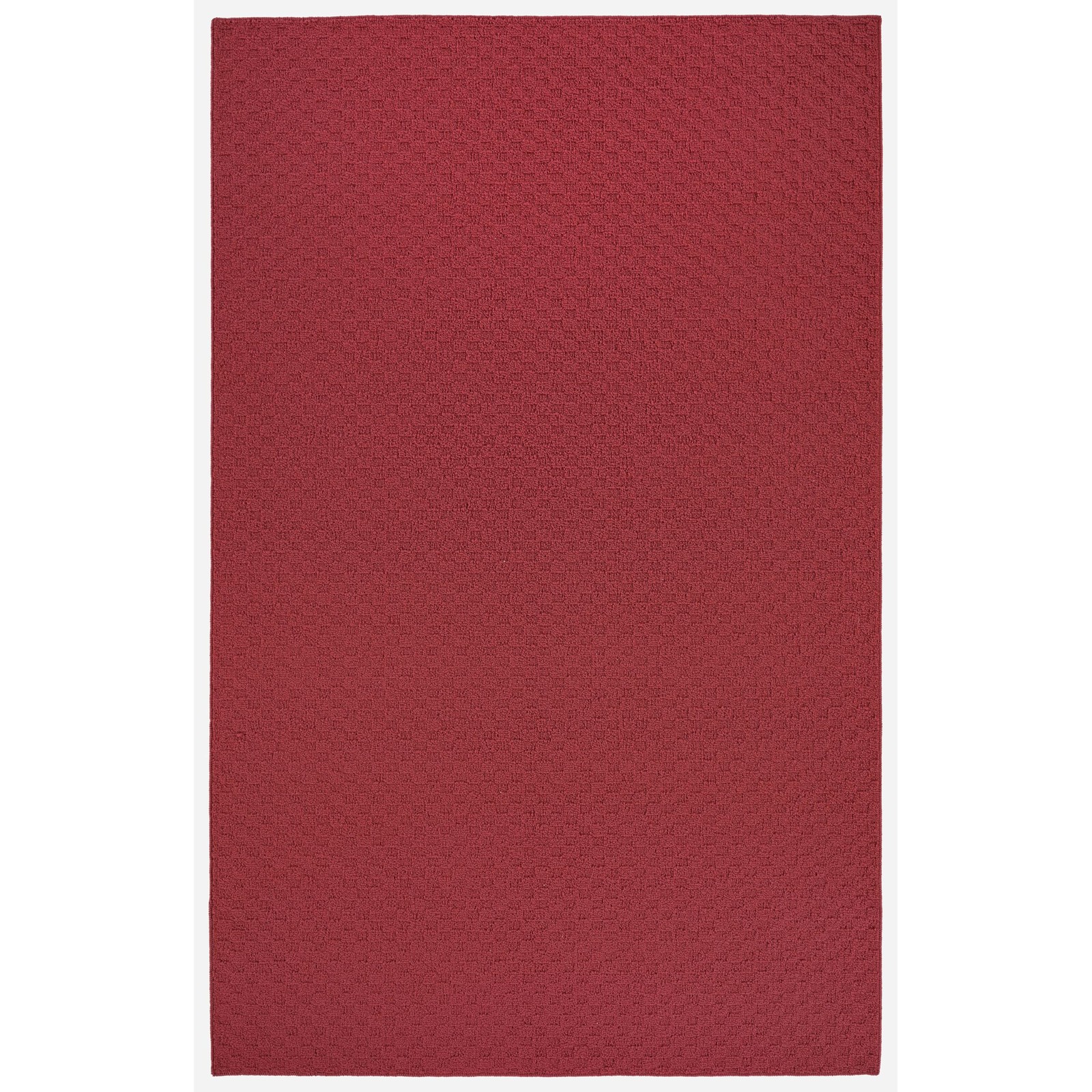 Town Square Chili Pepper Red 8' x 10' Non Slip Area Rug for Living Rooms & Ha...