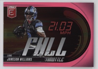 2025 Panini Donruss Elite Full Throttle Pink Jameson Williams #14 0o2b