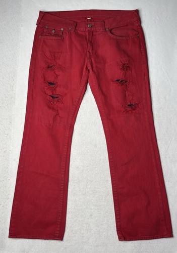 True Religion Ricky Relaxed Straight Flap Pockets True Red Mens Size 38 ...